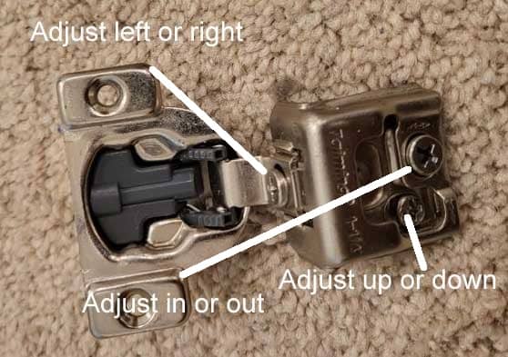 How To Adjust Cabinet Door Hinges My Cabinet Source 4041