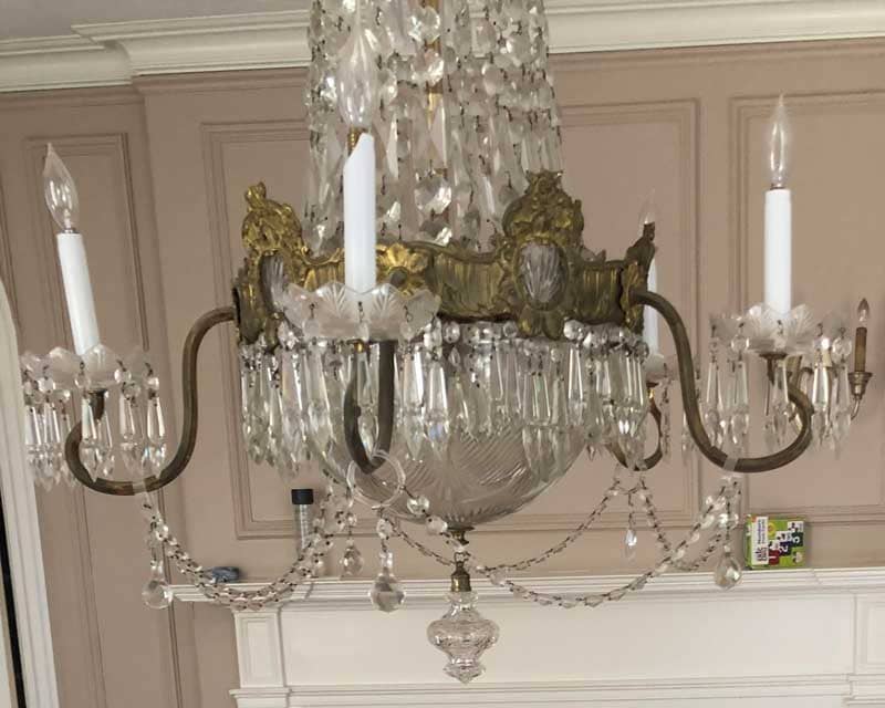 how to restore a chandelier